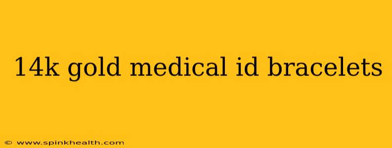14k gold medical id bracelets