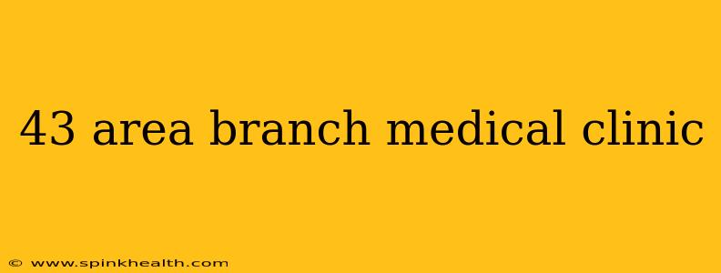43 area branch medical clinic
