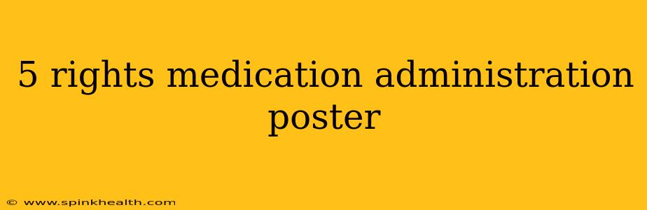 5 rights medication administration poster