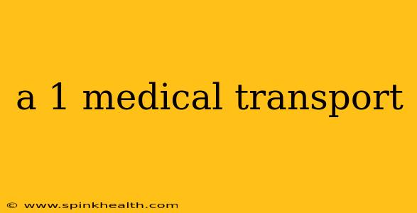 a 1 medical transport