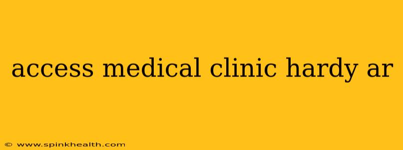 access medical clinic hardy ar