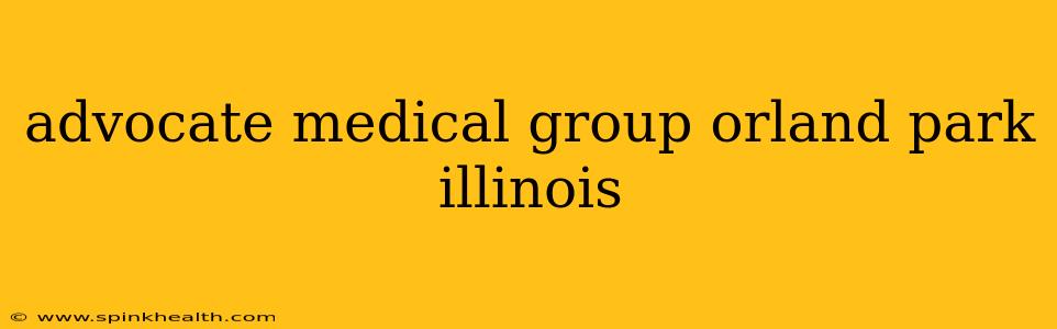 advocate medical group orland park illinois