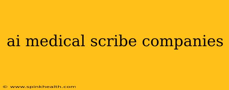 ai medical scribe companies