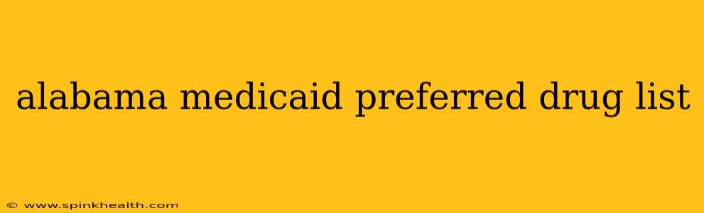alabama medicaid preferred drug list