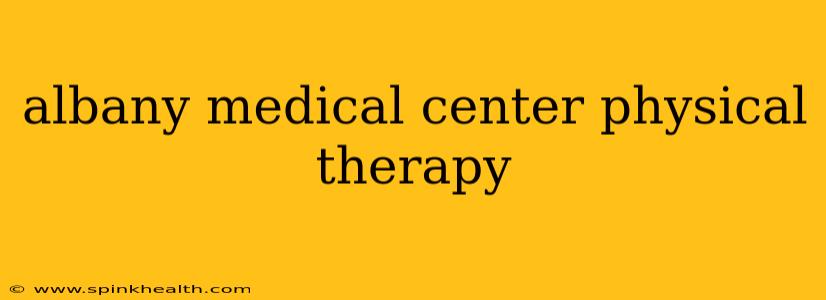 albany medical center physical therapy