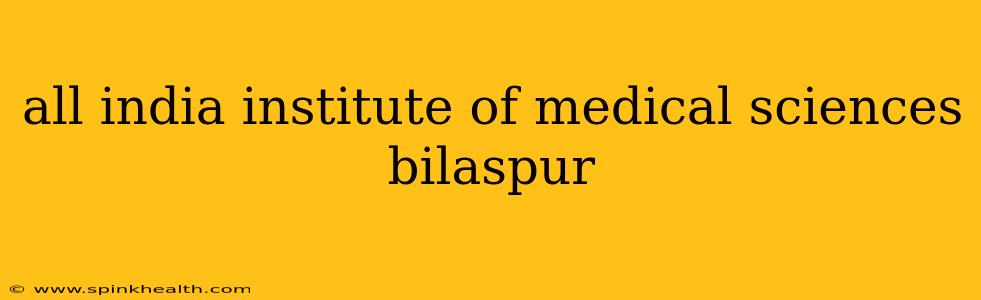 all india institute of medical sciences bilaspur