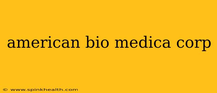 american bio medica corp