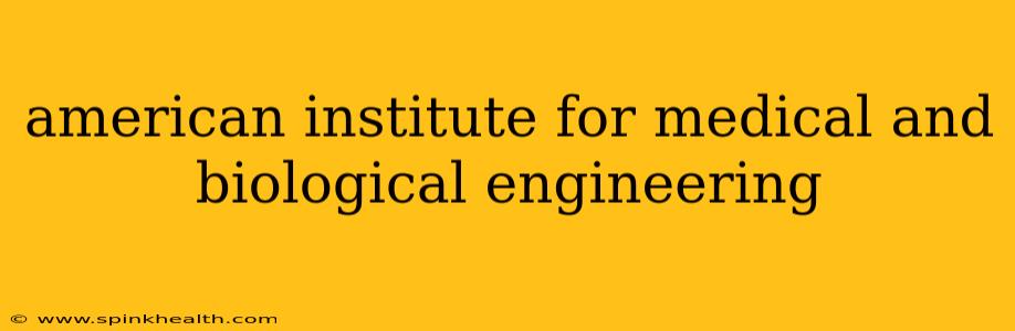 american institute for medical and biological engineering