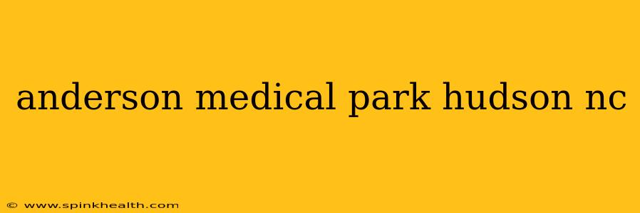 anderson medical park hudson nc