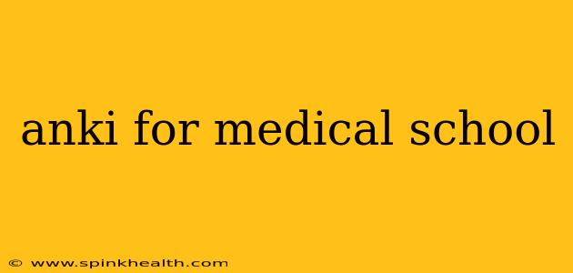 anki for medical school