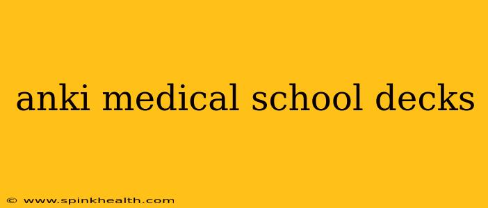 anki medical school decks