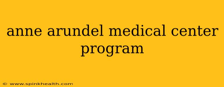 anne arundel medical center program