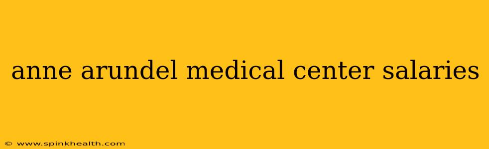anne arundel medical center salaries