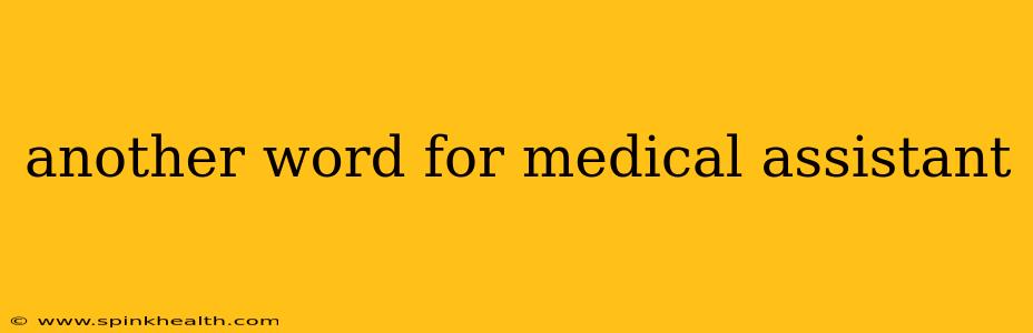 another word for medical assistant