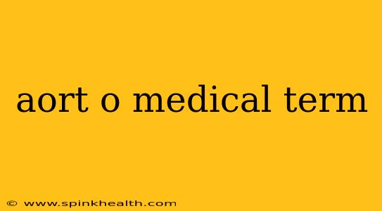 aort o medical term