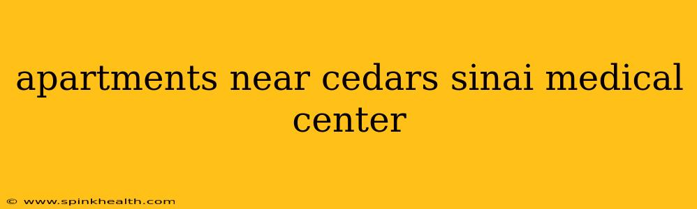 apartments near cedars sinai medical center