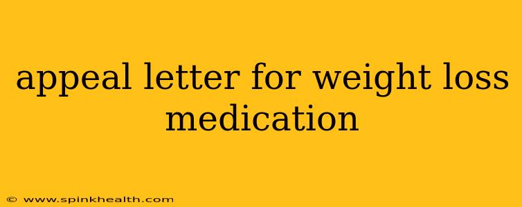 appeal letter for weight loss medication