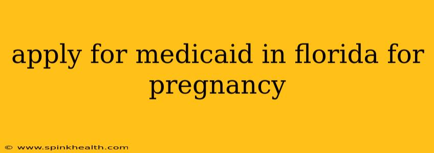 apply for medicaid in florida for pregnancy