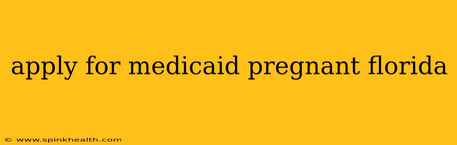 apply for medicaid pregnant florida