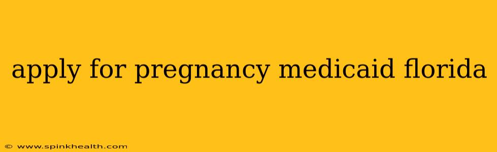 apply for pregnancy medicaid florida