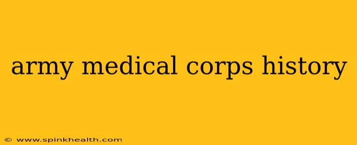 army medical corps history