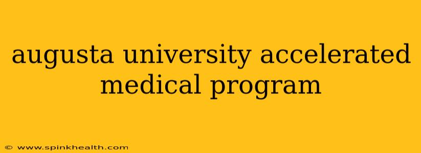 augusta university accelerated medical program