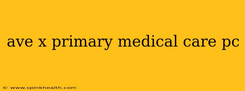ave x primary medical care pc