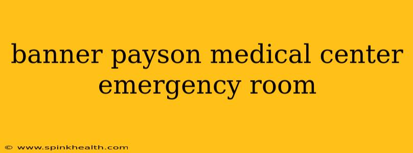 banner payson medical center emergency room