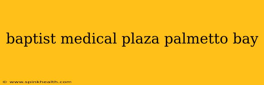 baptist medical plaza palmetto bay