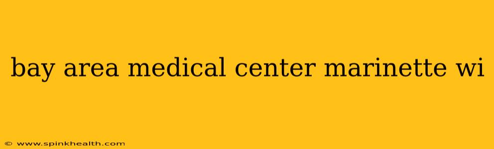 bay area medical center marinette wi
