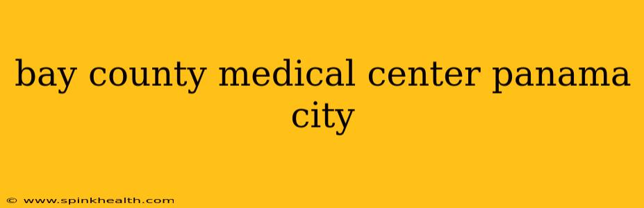 bay county medical center panama city
