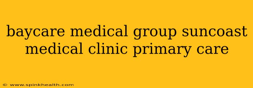 baycare medical group suncoast medical clinic primary care