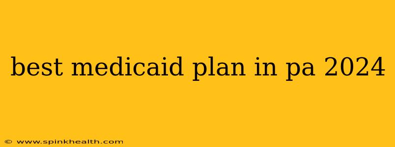 best medicaid plan in pa 2024