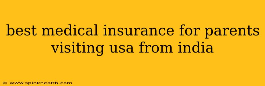 best medical insurance for parents visiting usa from india