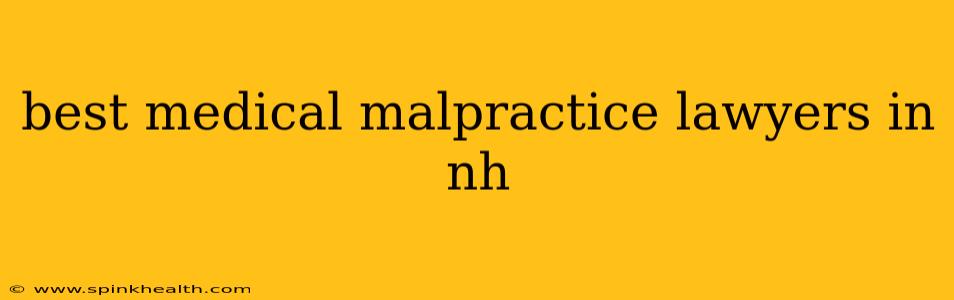 best medical malpractice lawyers in nh