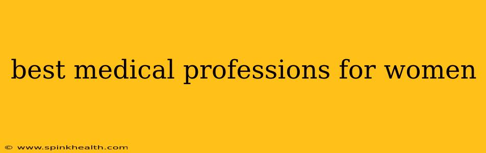 best medical professions for women