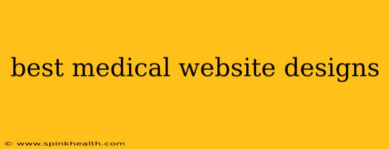 best medical website designs