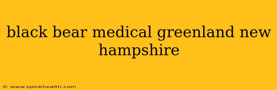 black bear medical greenland new hampshire