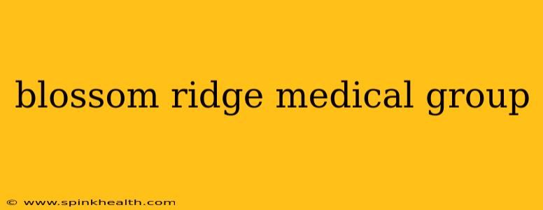blossom ridge medical group