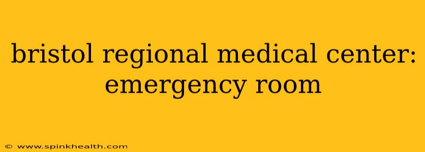 bristol regional medical center: emergency room