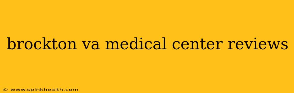 brockton va medical center reviews