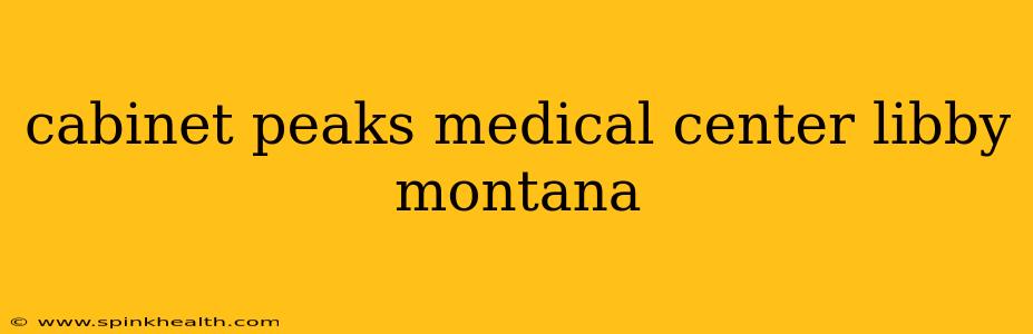 cabinet peaks medical center libby montana