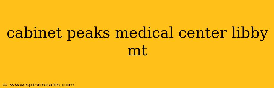 cabinet peaks medical center libby mt