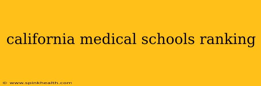 california medical schools ranking