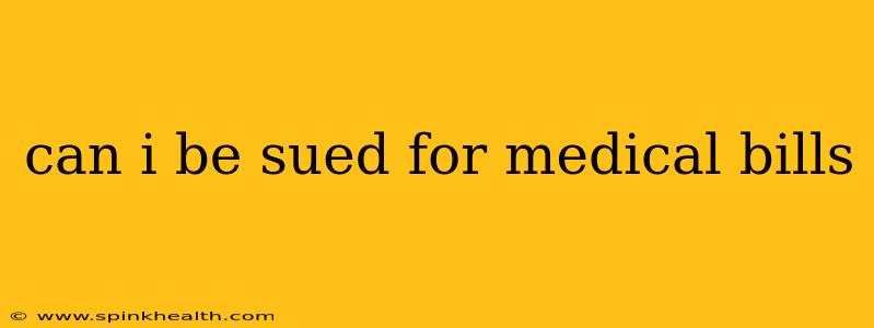 can i be sued for medical bills