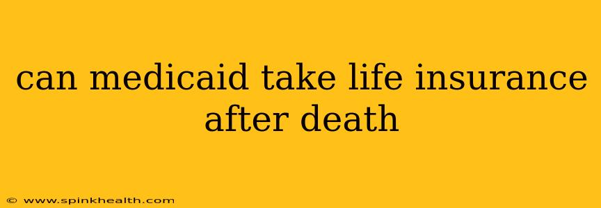 can medicaid take life insurance after death