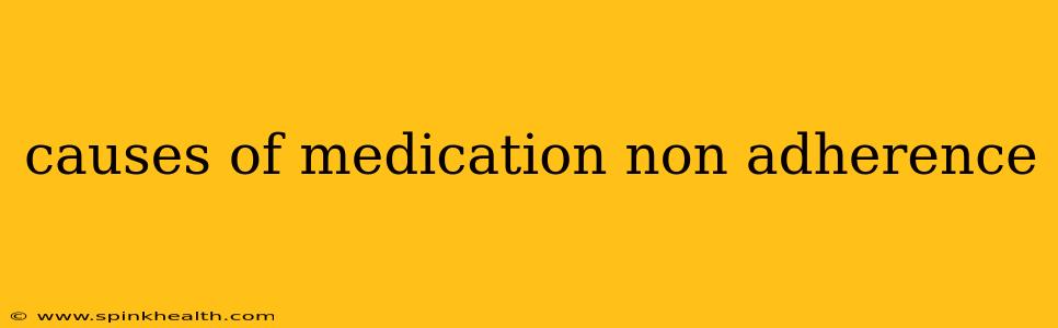 causes of medication non adherence