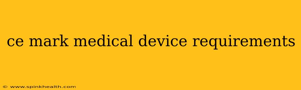 ce mark medical device requirements