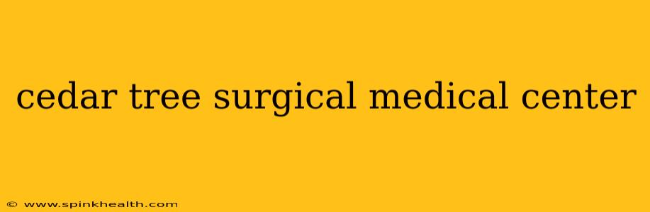cedar tree surgical medical center