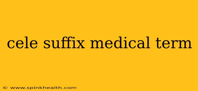 cele suffix medical term